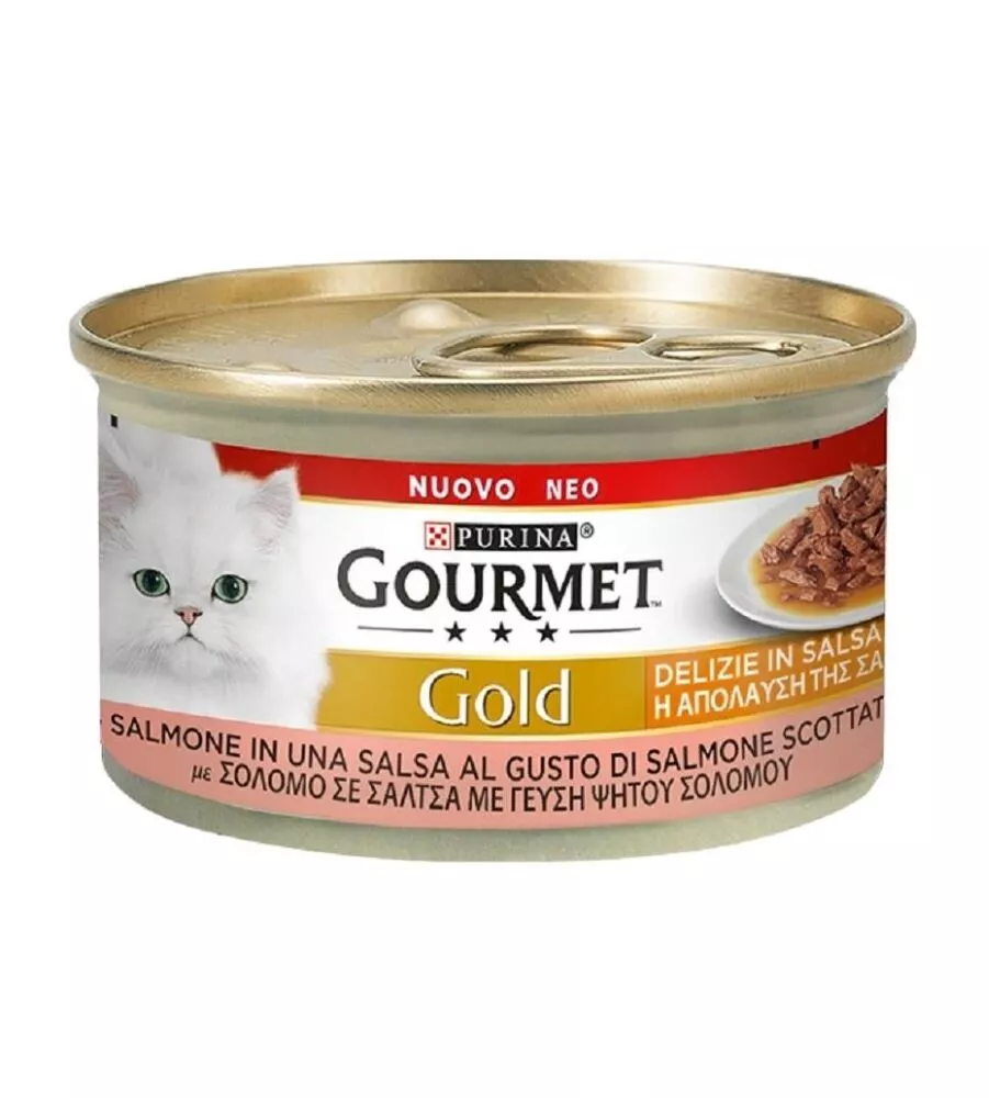 PURINA GOURMET GOLD DELIZIA IN SALSA SALMONE PER GATTI - 85 GR